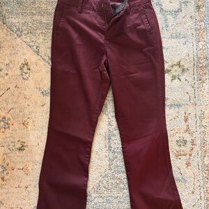 J.Crew Sammie Cropped Chino Pants in Burgundy - Size 26